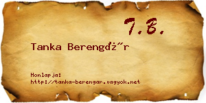 Tanka Berengár névjegykártya